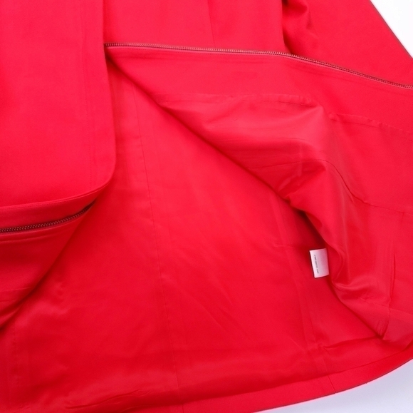 Classique Entiers Pink Red Long Jacket Coat Sz L - Picture 3 of 14